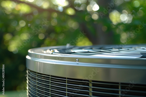 The beauty of efficiency in a condenser unit within a central air conditioning system  