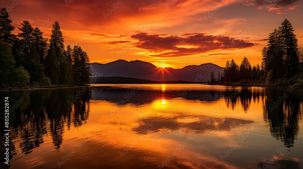 Fototapeta premium water lights on