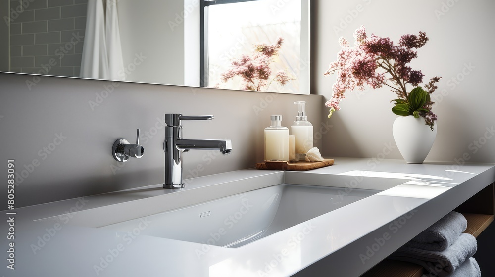 Fototapeta premium smooth gray countertop