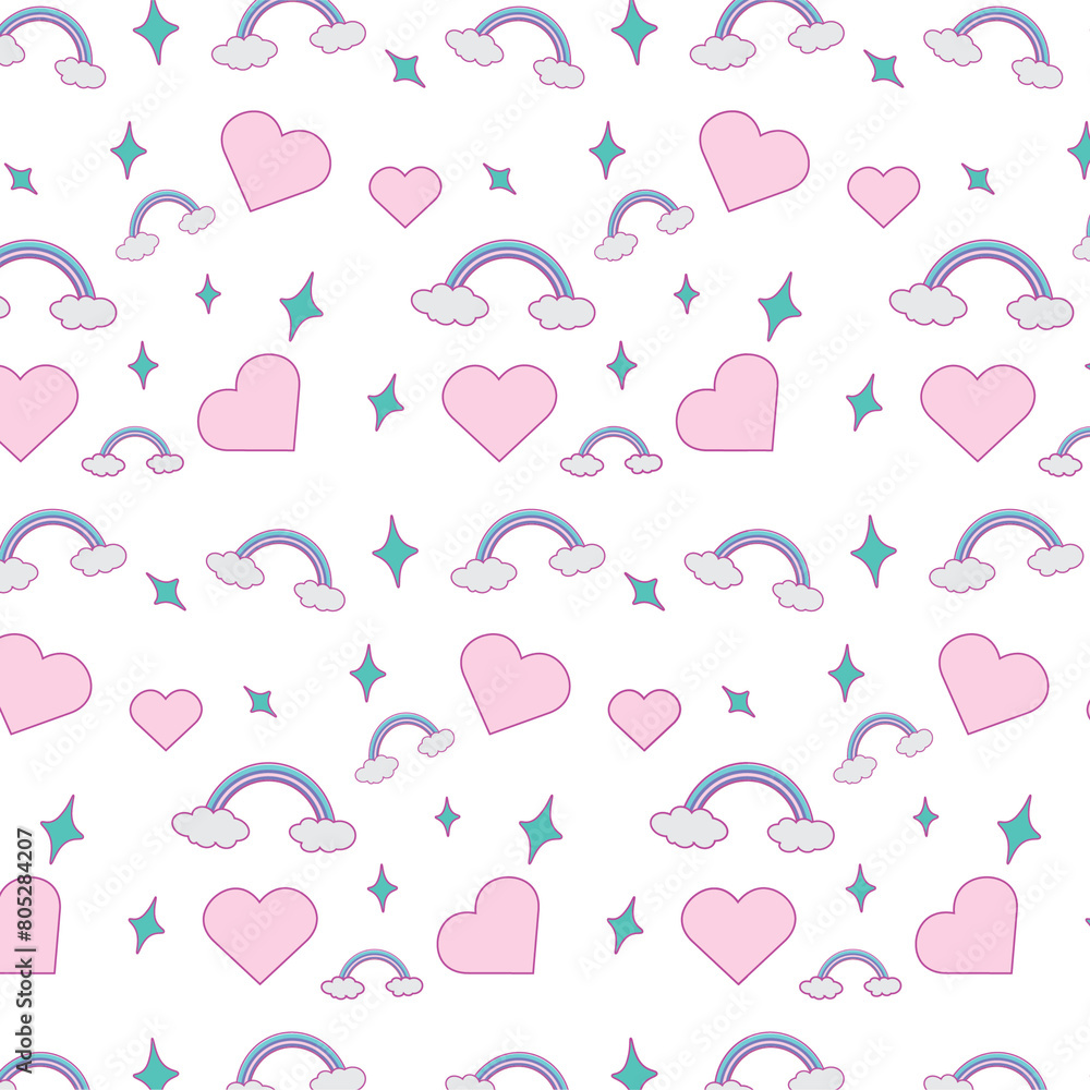 seamless background with hearts seamless background with hearts