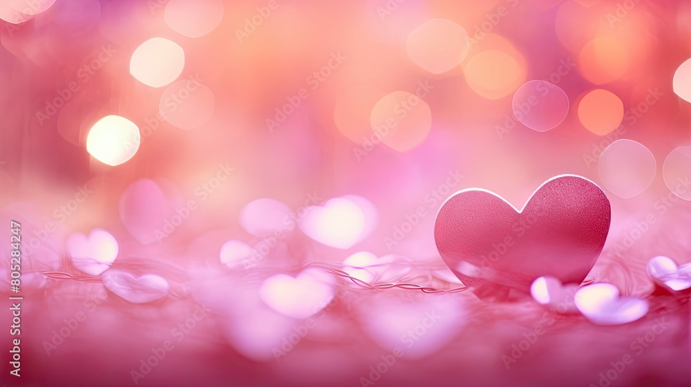 romantic pink bokeh background