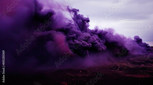 atmosphere black purple smoke