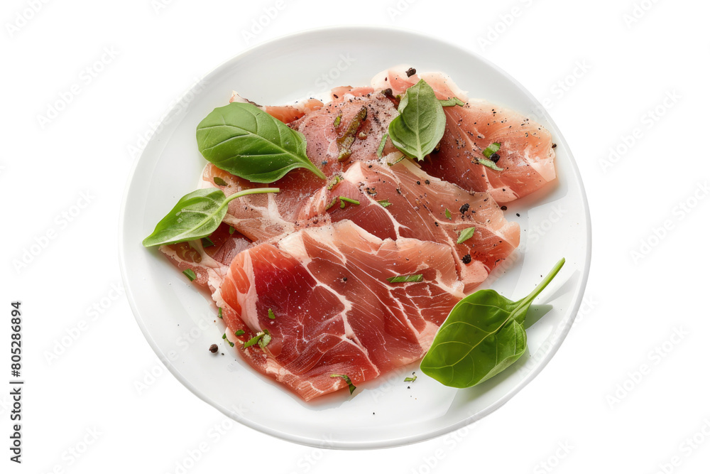 Saltimbocca alla Romana isolated on transparent background