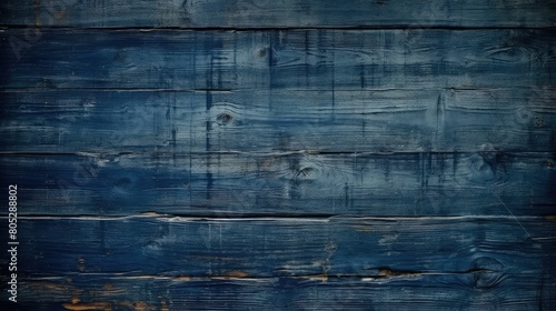 distressed navy blue wood background