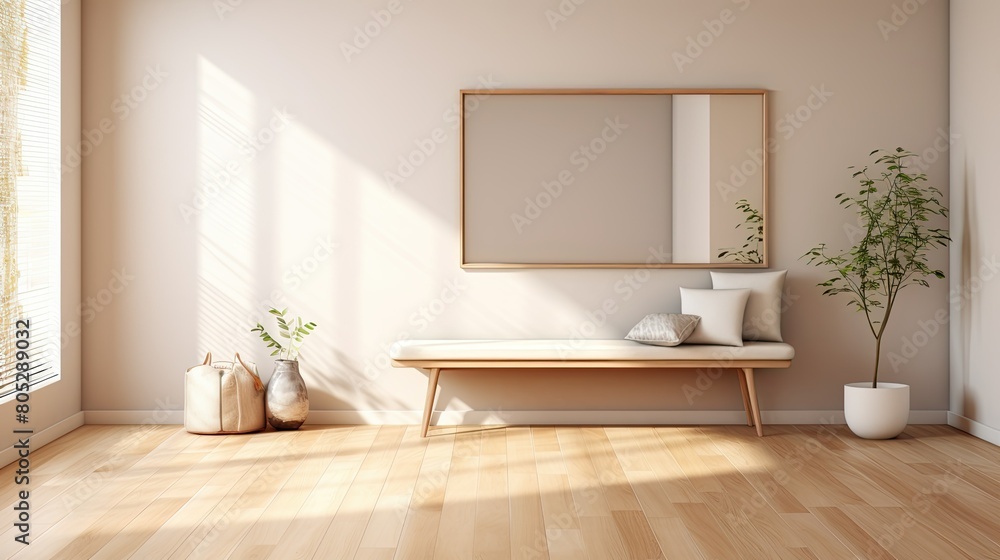 Fototapeta premium maple light wood floor
