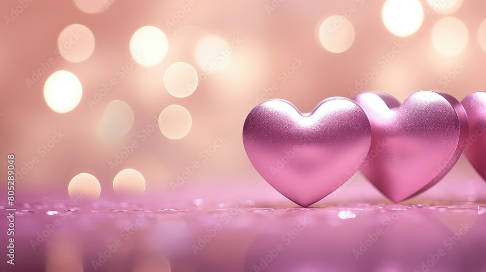he pink background heart background