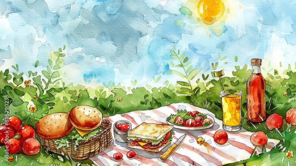 A picnic is a great way to enjoy the outdoors with family and friends
