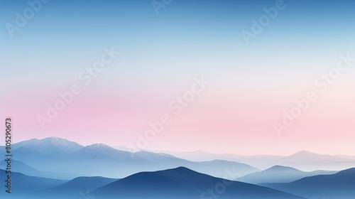 mountain pink blue gradient © vectorwin