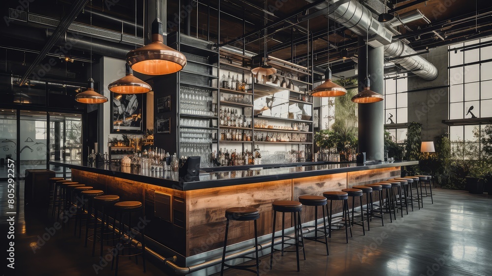 modern bar interior