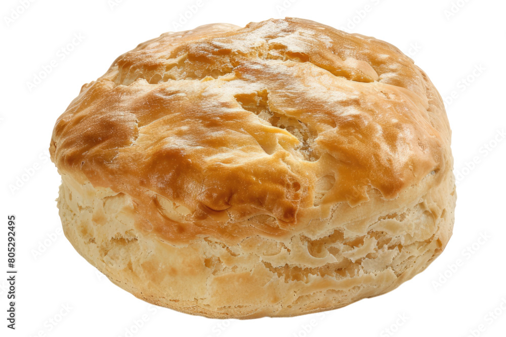 Scone on blank canvas isolated on transparent background
