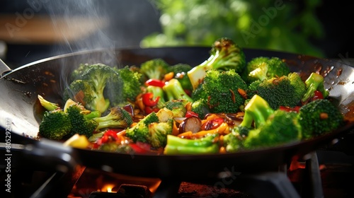vegetables cooking broccoli fresh photo