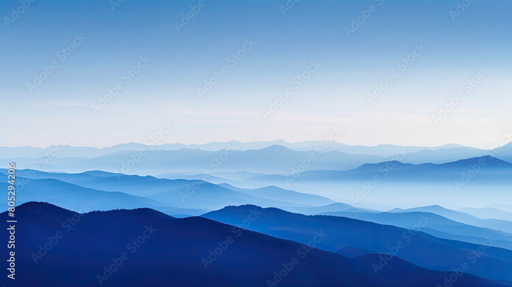 mountain dark blue sky gradient