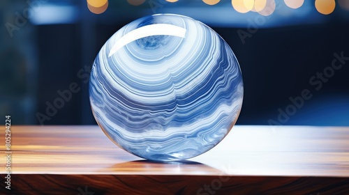 paperweight blue lace agate photo