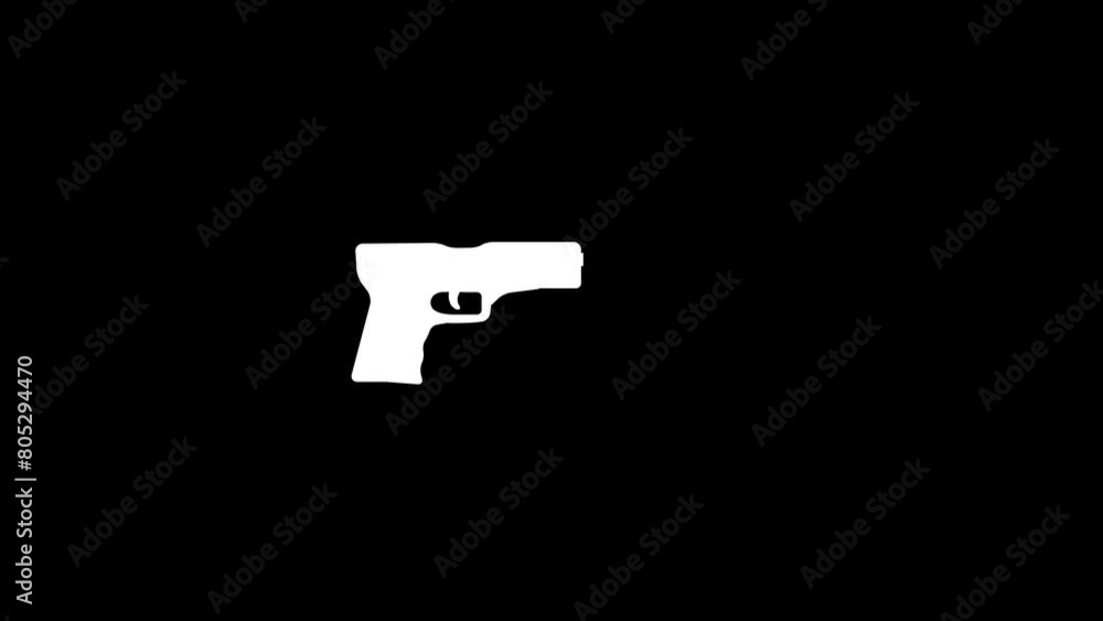 Gun logo icon animation, revolver logo, hand gun, pistol, Gun logo icon animation, revolver logo, hand gun, pistol,