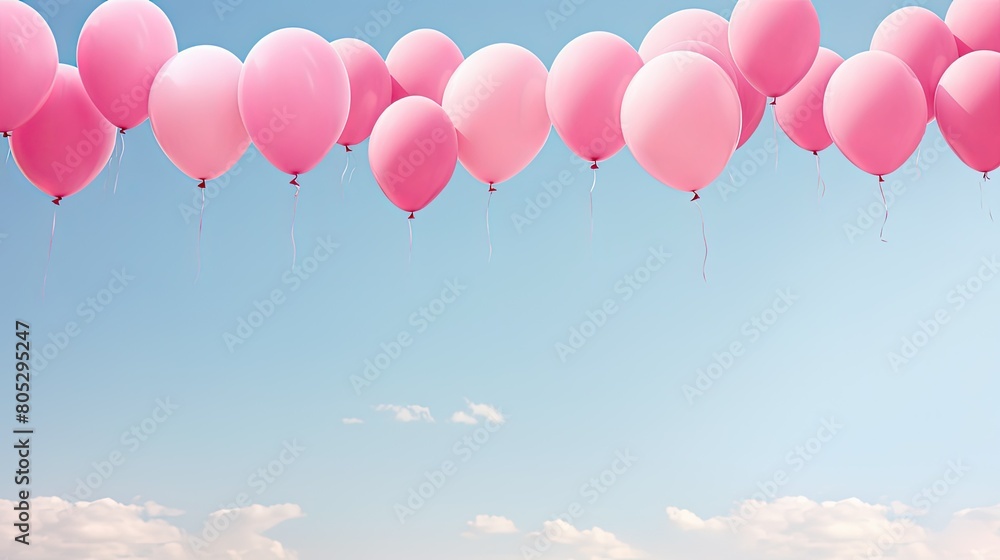 balloons pink line balloons pink line