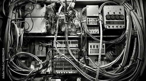 wires cable box photo