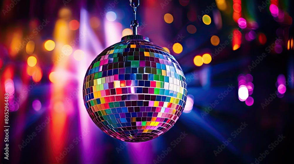 Fototapeta premium nightclub disco ball light