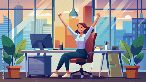  startup young woman very happy and excited doing