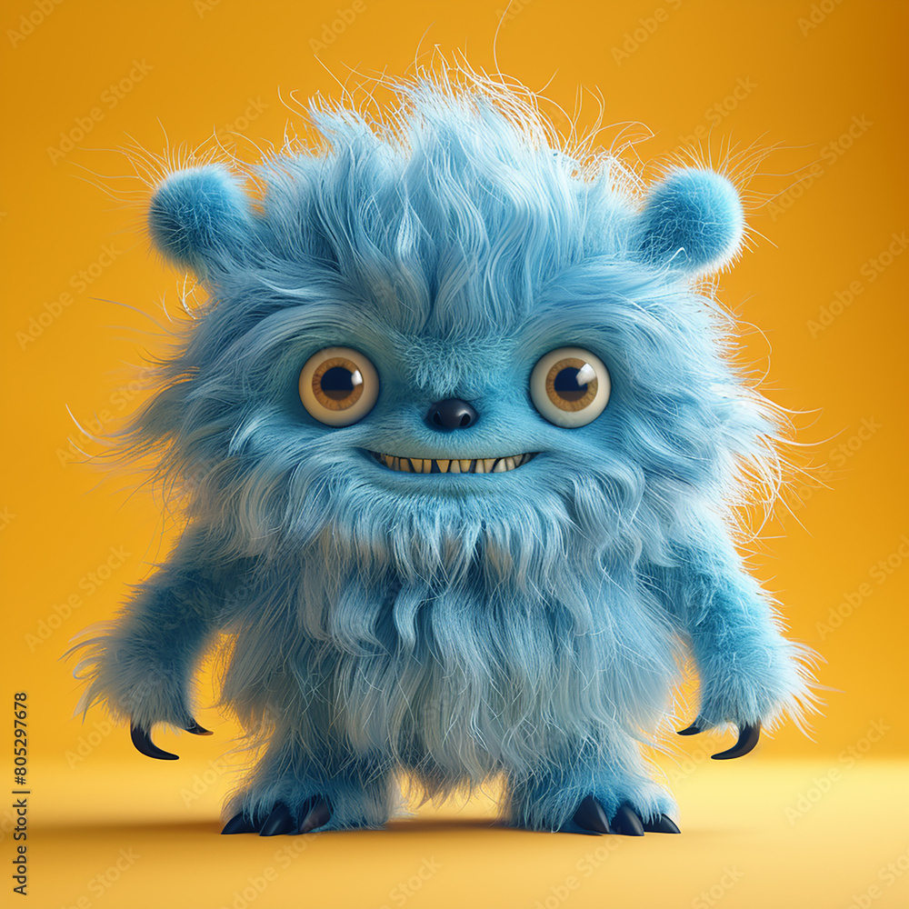 3d render shaggy cartoon character, generative ai 3d render shaggy cartoon character, generative ai