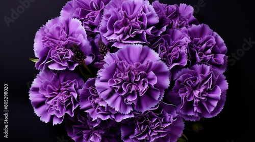 bouquet purple carnation