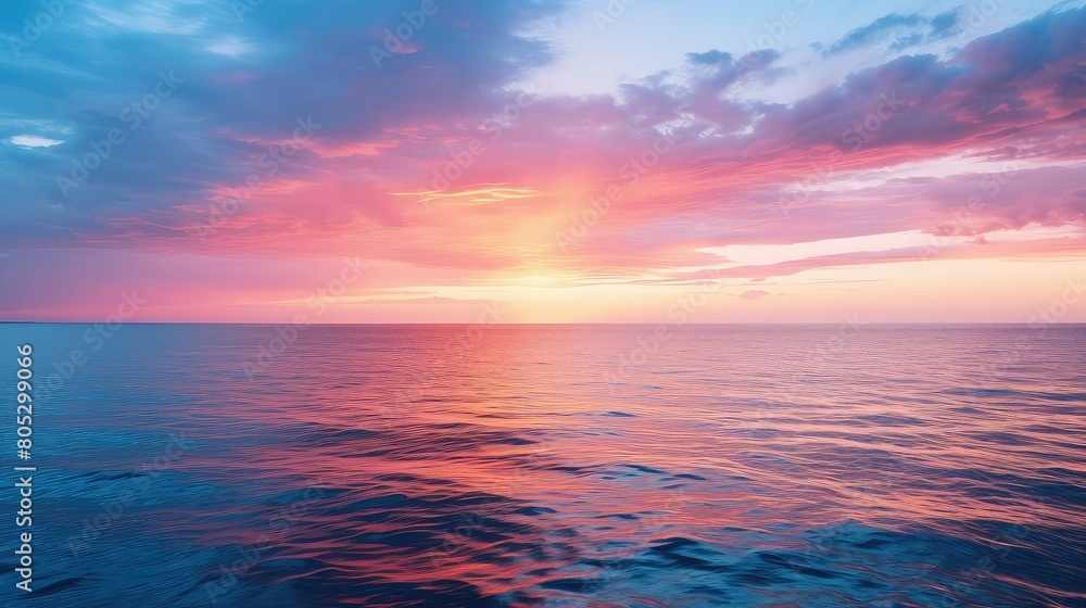 ocean sunset blue