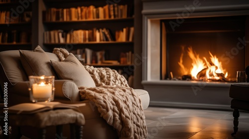 cozy blurred interior luxury home © vectorwin