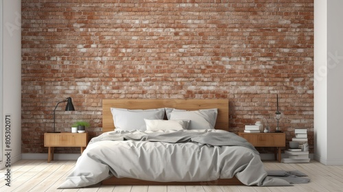 brick interior room blank wall