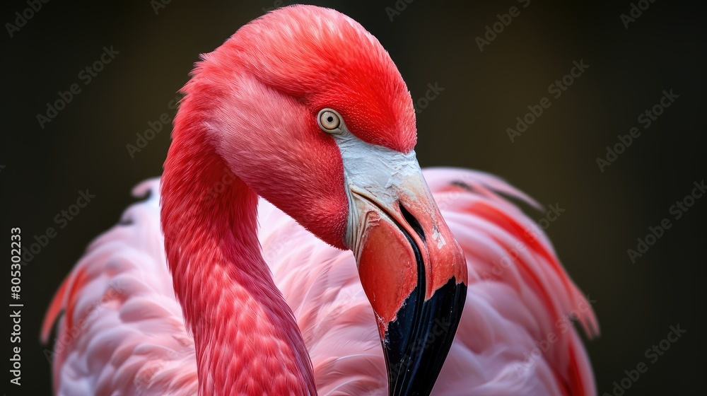 Obraz premium bird pink flamingo