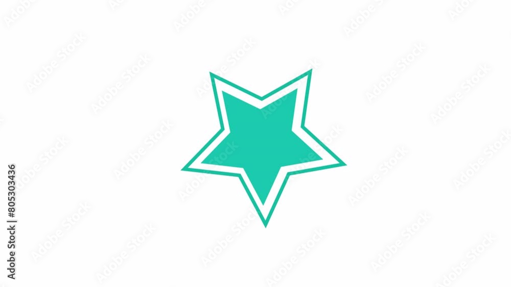 Animation of a rotating star object Animation of a rotating star object