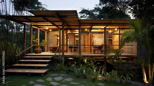 construction bamboo house