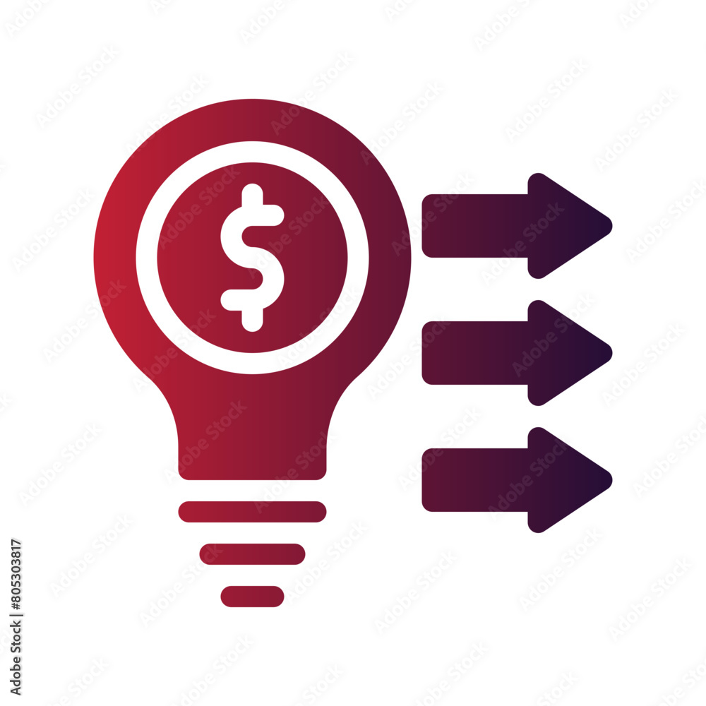 approach flat gradient icon approach flat gradient icon