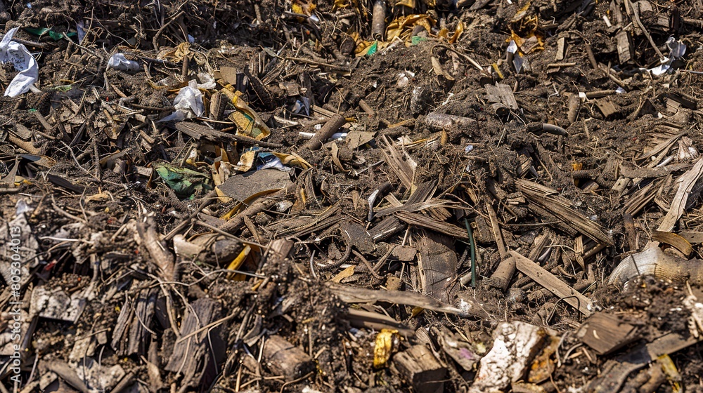 Biomass waste ready for energy conversion, close-up, vibrant, natural lighting, texture detail Biomass waste ready for energy conversion, close-up, vibrant, natural lighting, texture detail