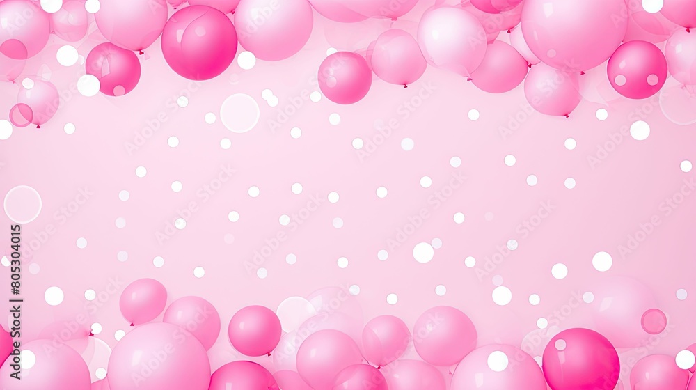 rom pink and white polka dot background