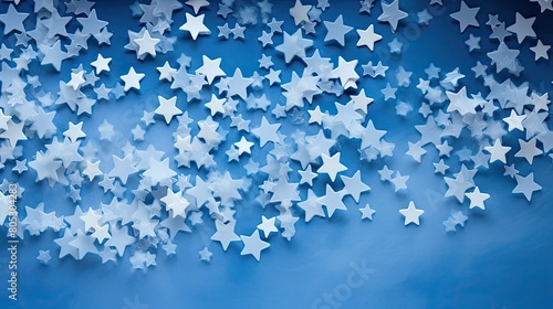 delicate blue background with white stars
