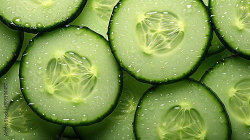 green fresh cucumber background photo