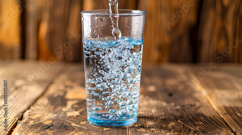 A glass brims with clear, clean water, a refreshing symbol of hydration.