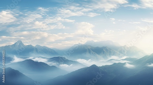 atmosphere light blue clouds