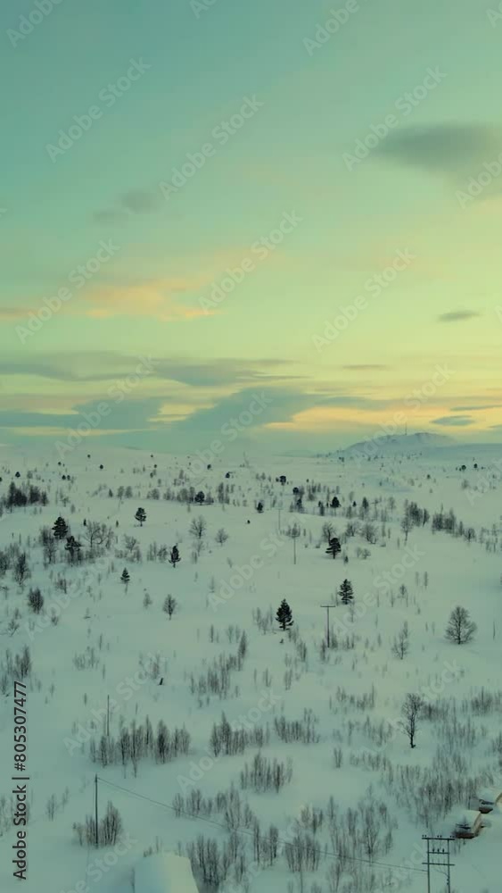 Aerial view of beautiful Norway landscape Aerial view of beautiful Norway landscape