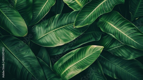 A close up of a lush green leaf photo