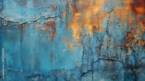 metal blue rust