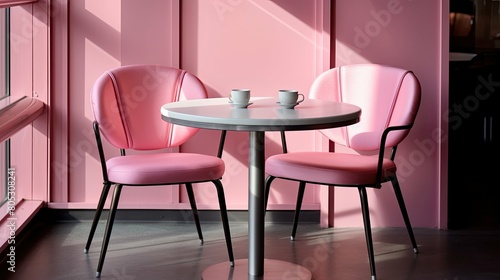 vibrant pink chair