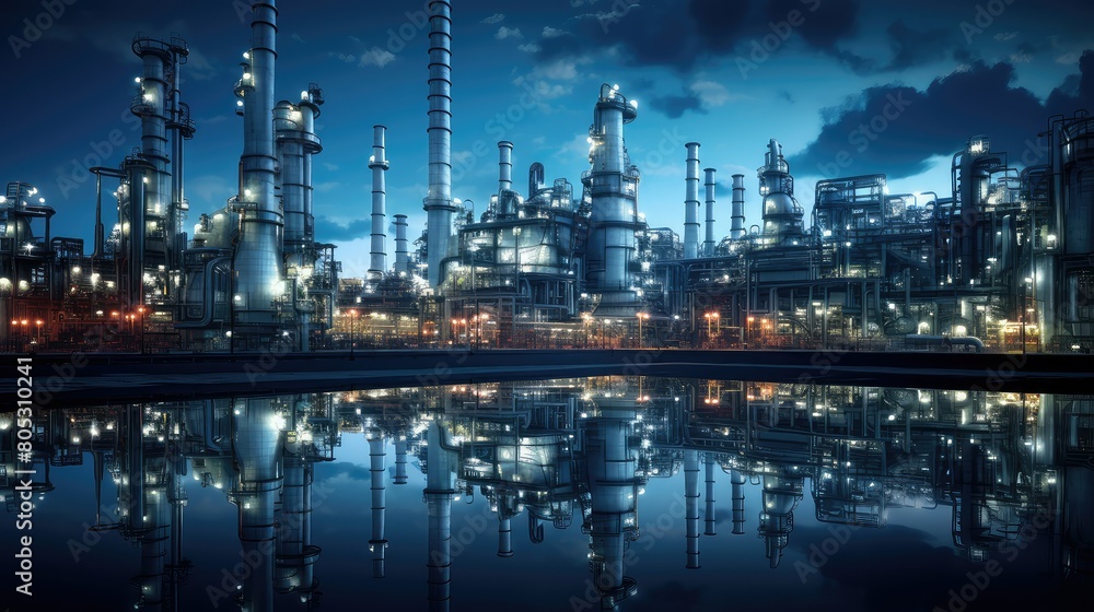 Naklejka premium pipeline oil and gas tech