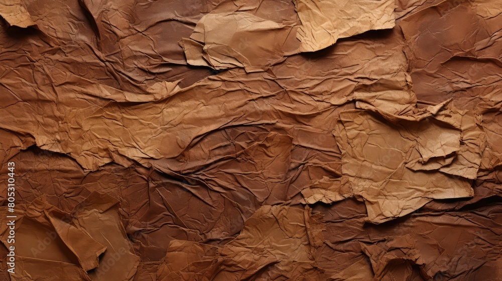 Fototapeta premium scattered torn paper brown