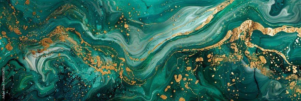 Luminous Turquoise Marble Texture with Gold Details Luminous Turquoise Marble Texture with Gold Details