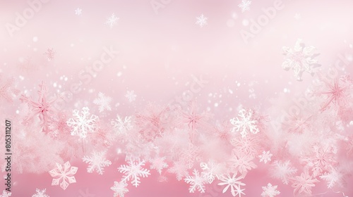 intricate pink snowflake background