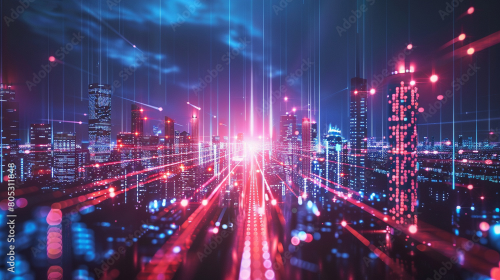 The city of the future is a place where technology and nature coexist in harmony. The buildings are made of glass and steel The city of the future is a place where technology and nature coexist in harmony. The buildings are made of glass and steel