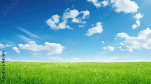 nature blue sky and grass
