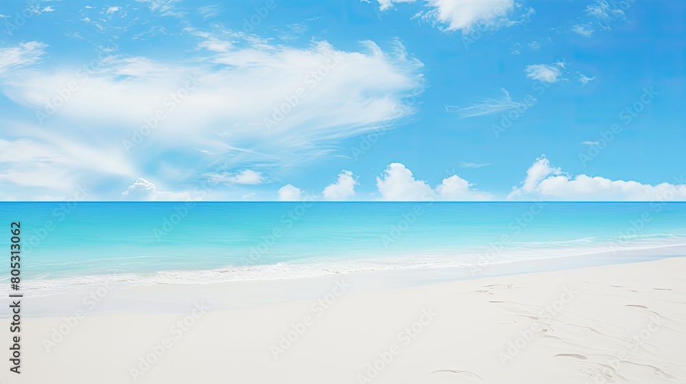 Obraz premium ocean light blue and white background