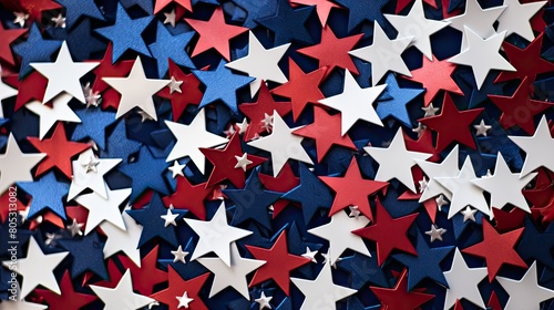 red patriotic star background