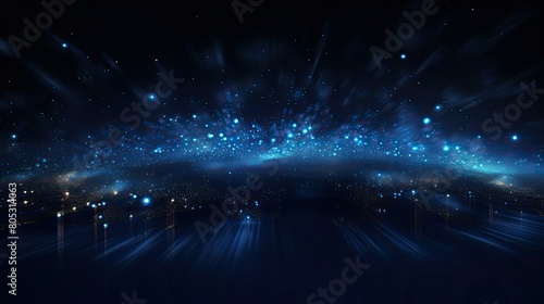 night navy blue technology background photo